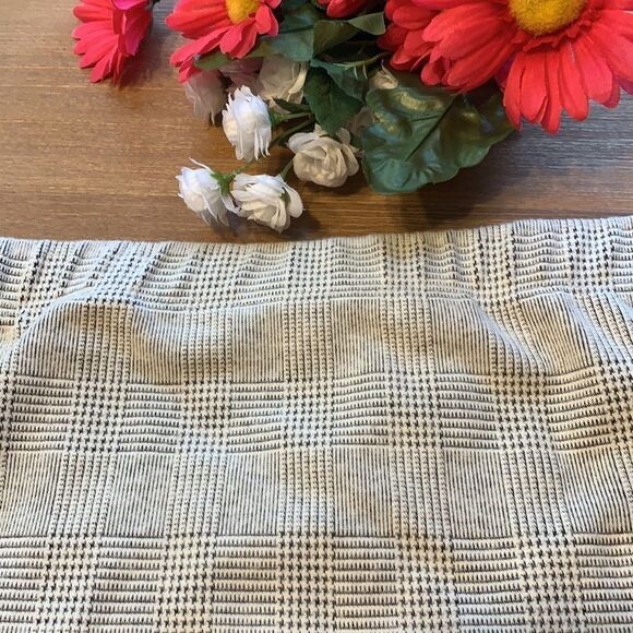 Vylette Faux Wrap Black and White Checkered Stretch Skirt Juniors Size Large - Picture 7 of 12